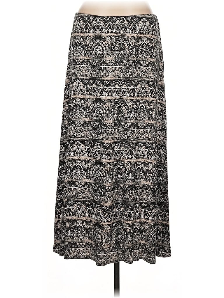 Pre-owned Jjill Casual Skirt In Gray