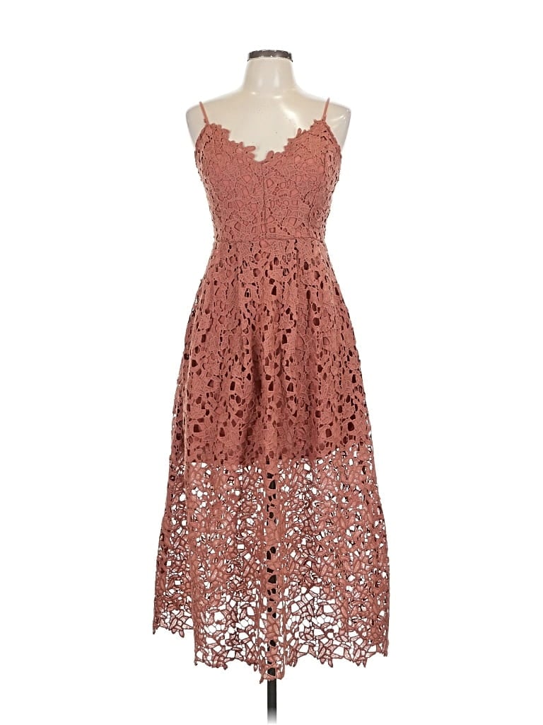 Pre-owned Astr Cocktail Dress In Brown