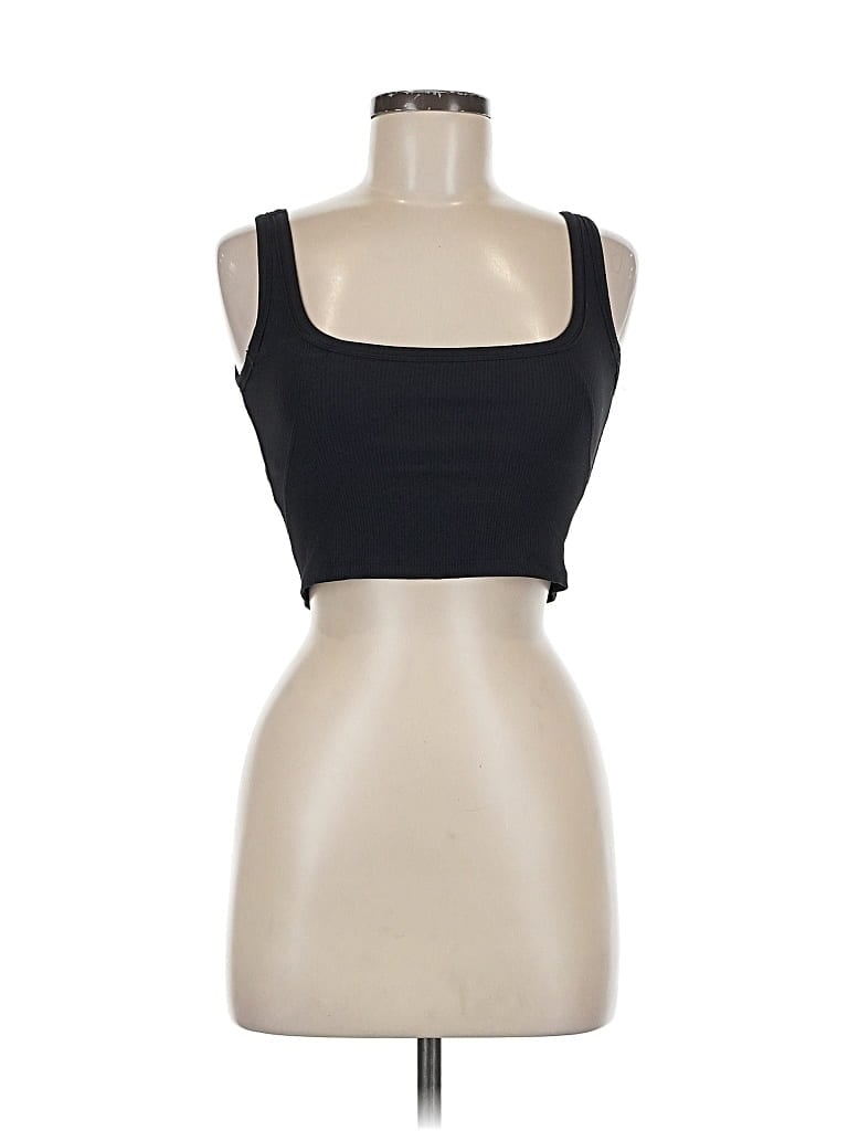 Pre-owned Unbranded Tank Top Black Strapless Neckline Tops