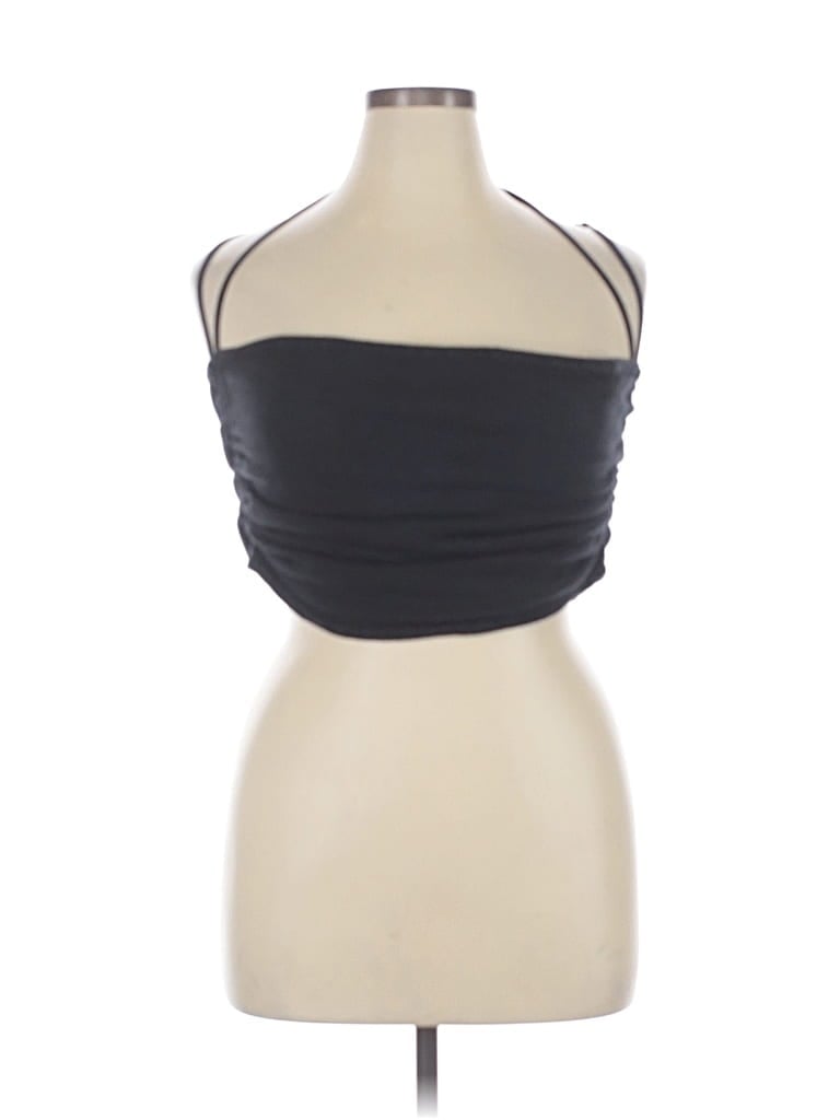 Pre-owned Daily Practice By Anthropologie Sleeveless Top Black Strapless Neckline Tops