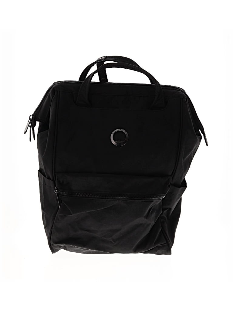 Pre-owned Delsey Paris Backpack In Black