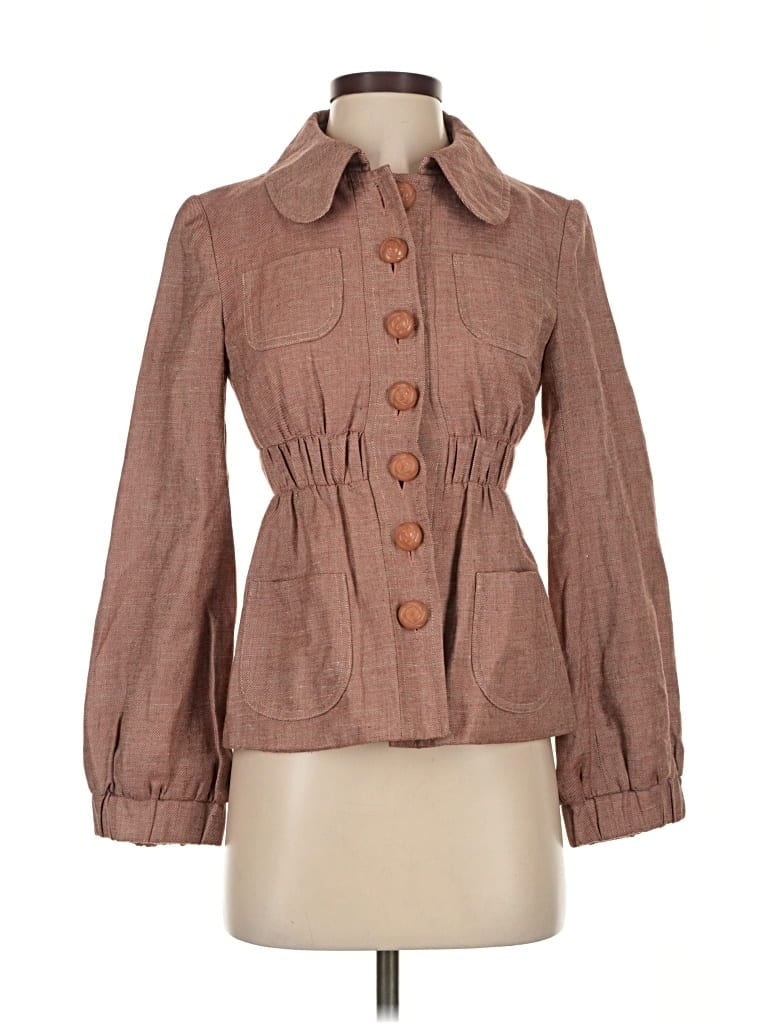 Pre-owned Nanette Lepore 3/4 Sleeve Blouse In Brown