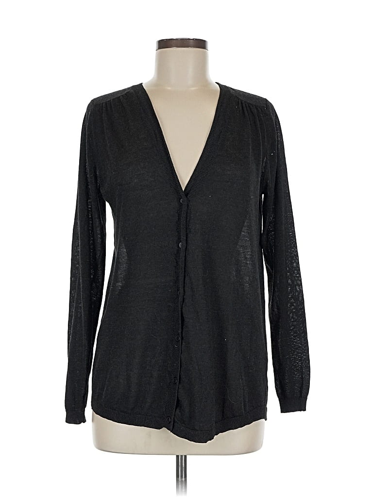 Pre-owned Olivia Sky Cardigan Sweater In Black