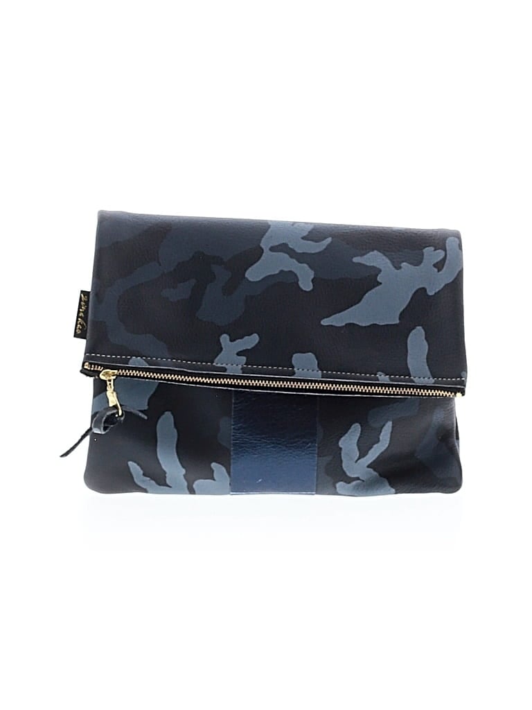 Pre-owned Assorted Brands Leather Clutch In Blue