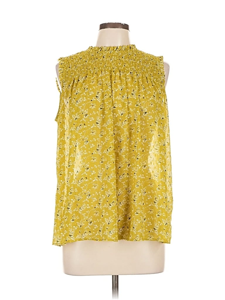 Pre-owned Rachel Zoe Tjx Sleeveless Blouse In Yellow