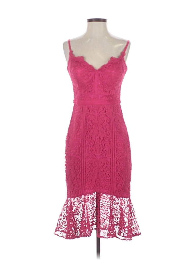 Pre-owned Guess Cocktail Dress In Pink