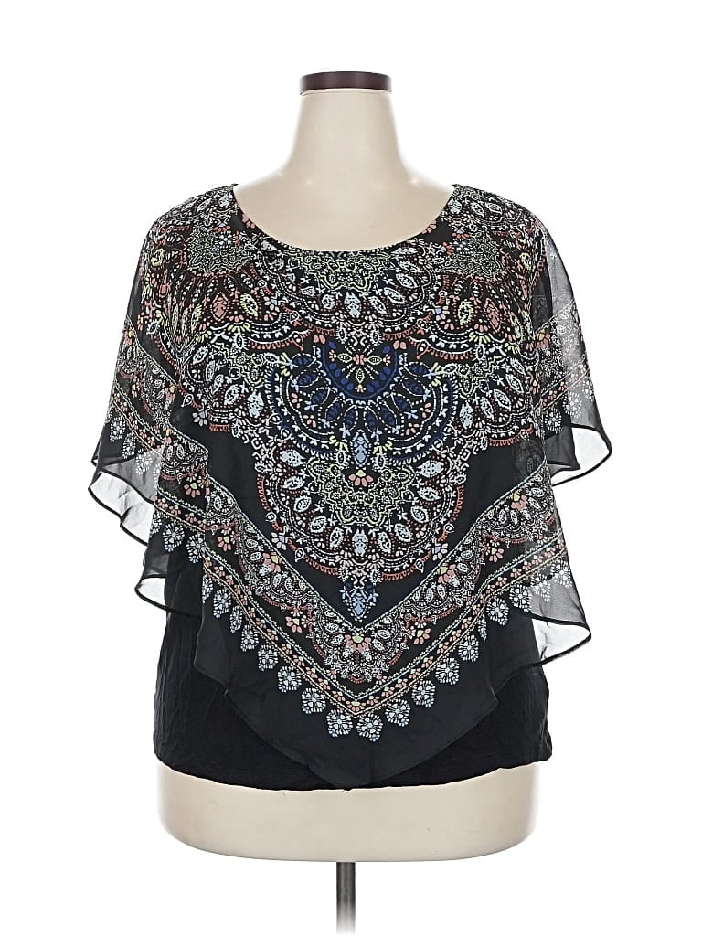 Pre-owned Alyx Short Sleeve Blouse In Black