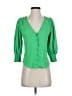 Amanda Uprichard 100% Polyester Green 3/4 Sleeve Blouse Size XS - photo 1