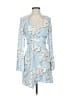 BCBGMAXAZRIA 100% Polyester Blue Cocktail Dress Size XS - photo 1