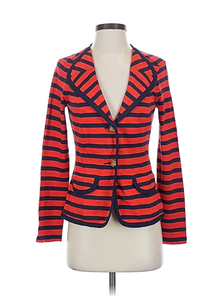 Pre-owned Cabi Blazer Jacket In Red