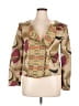 Vineet Bahl 100% Cotton Print Gold Tan Blazer Size XL - photo 1