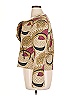 Vineet Bahl 100% Cotton Print Gold Tan Blazer Size XL - photo 5