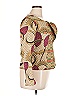 Vineet Bahl 100% Cotton Print Gold Tan Blazer Size XL - photo 4