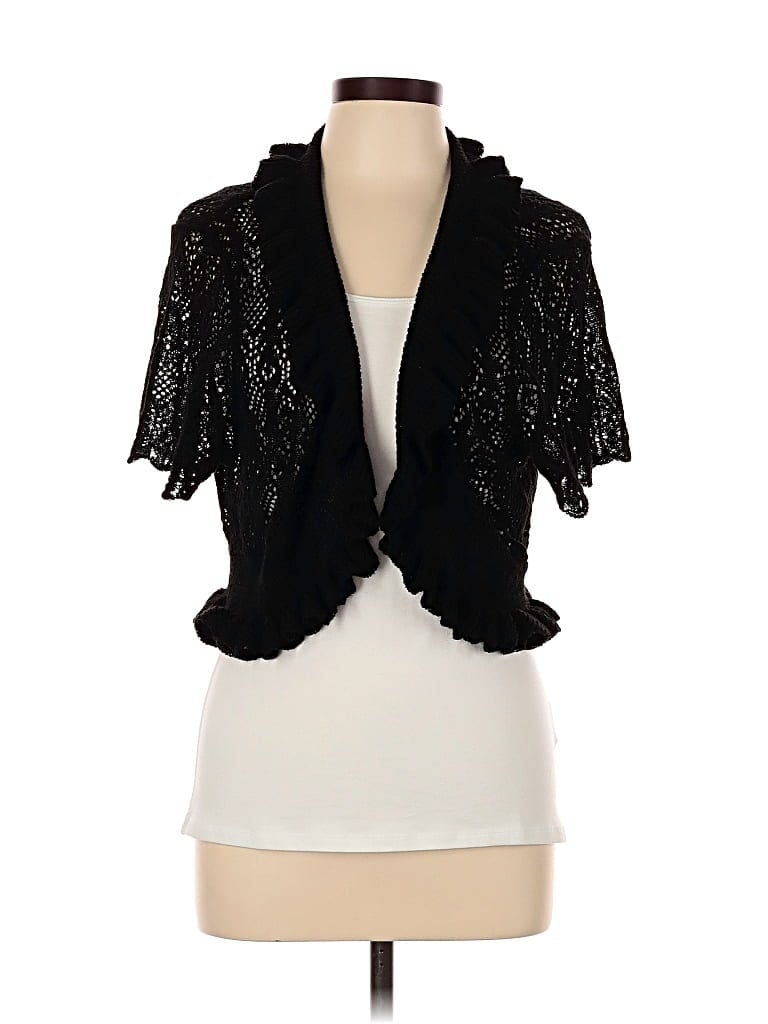 Pre-owned American Rag Cie Cardigan Sweater In Black