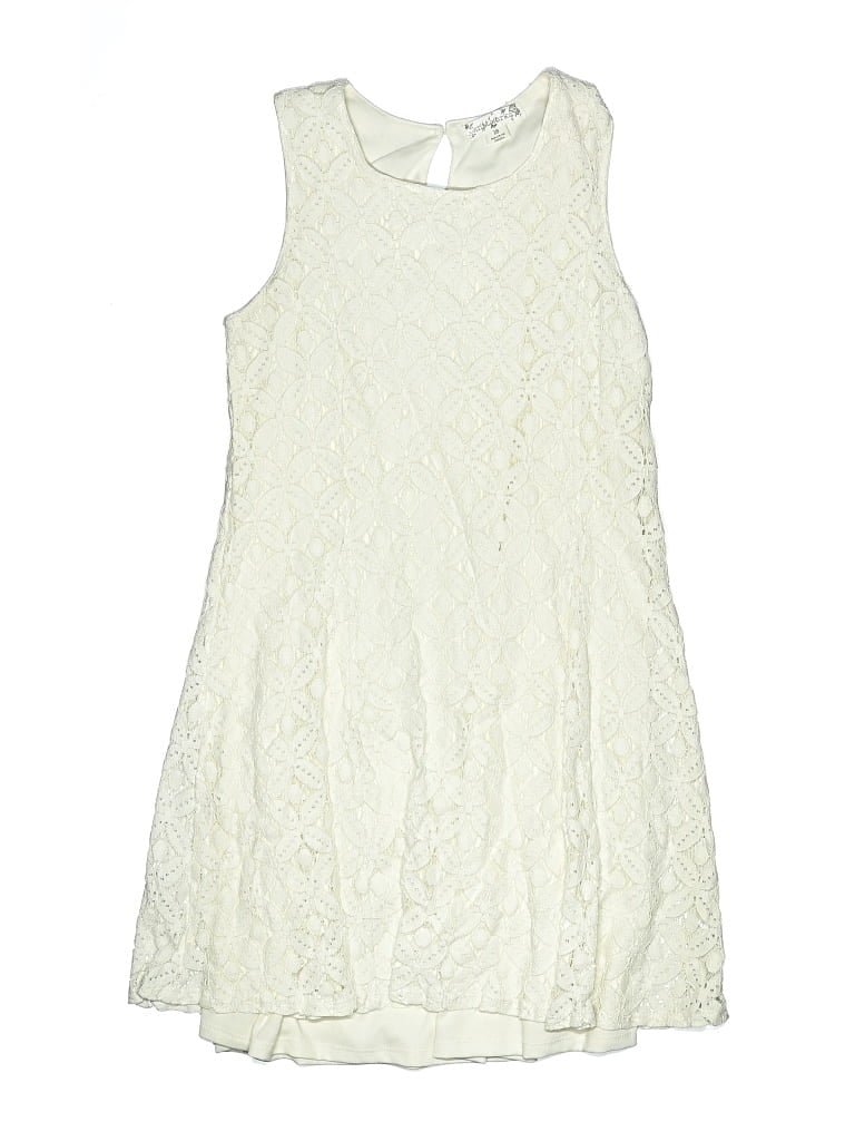 Pre-owned Knit Works Kids' Dress In White