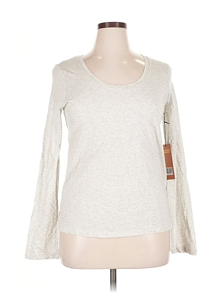 Girlfriend Collective Long Sleeve T-shirt In White