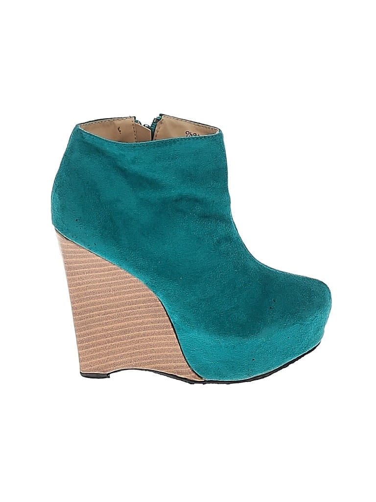 Pre-owned Shoedazzle Ankle Boots In Blue
