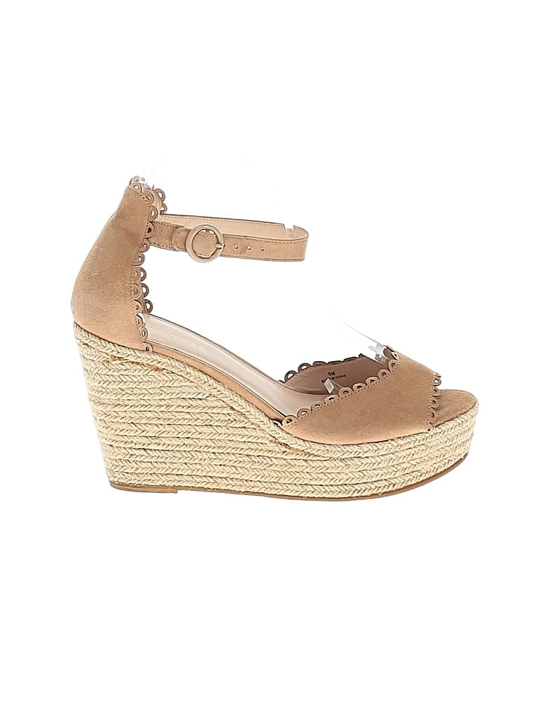 Pre-owned Pelle Moda Wedges In Brown