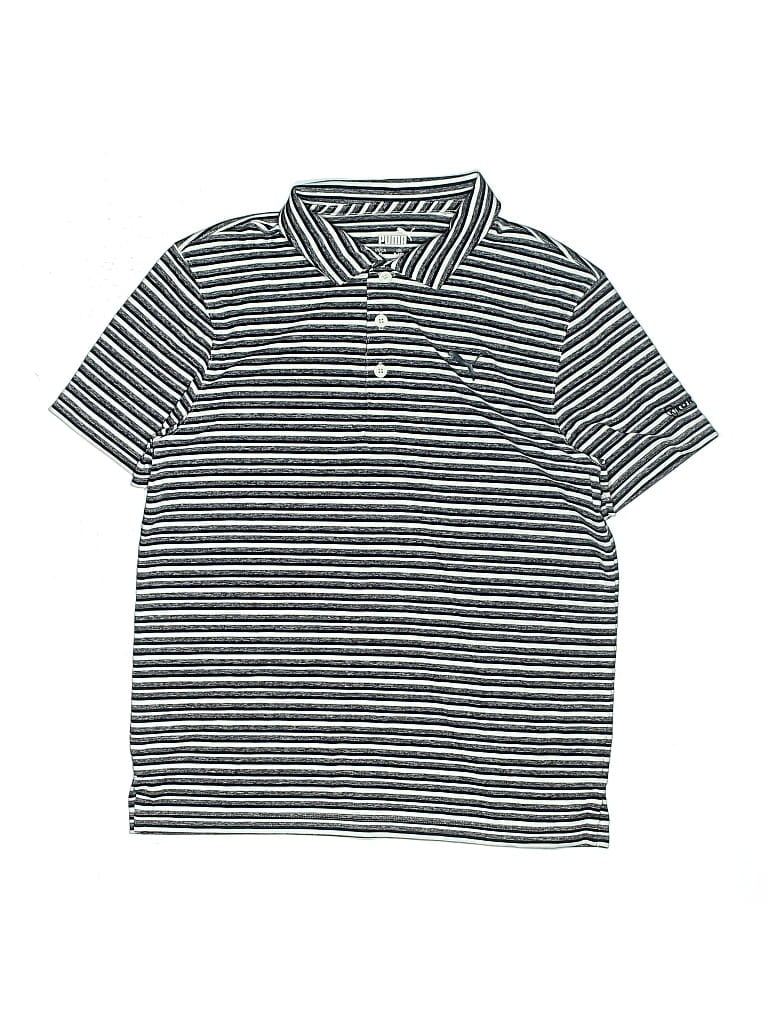 Pre-owned Puma Kids' Short Sleeve Polo Shirt In Gray