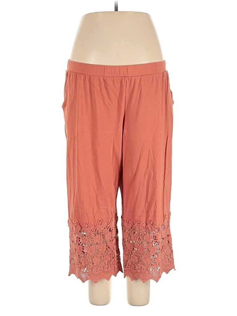 Pre-owned Logo By Lori Goldstein Casual Pants In Orange