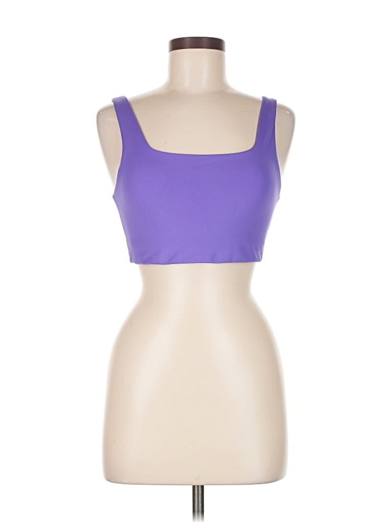 Pre-owned Girlfriend Collective Sports Bra In Purple
