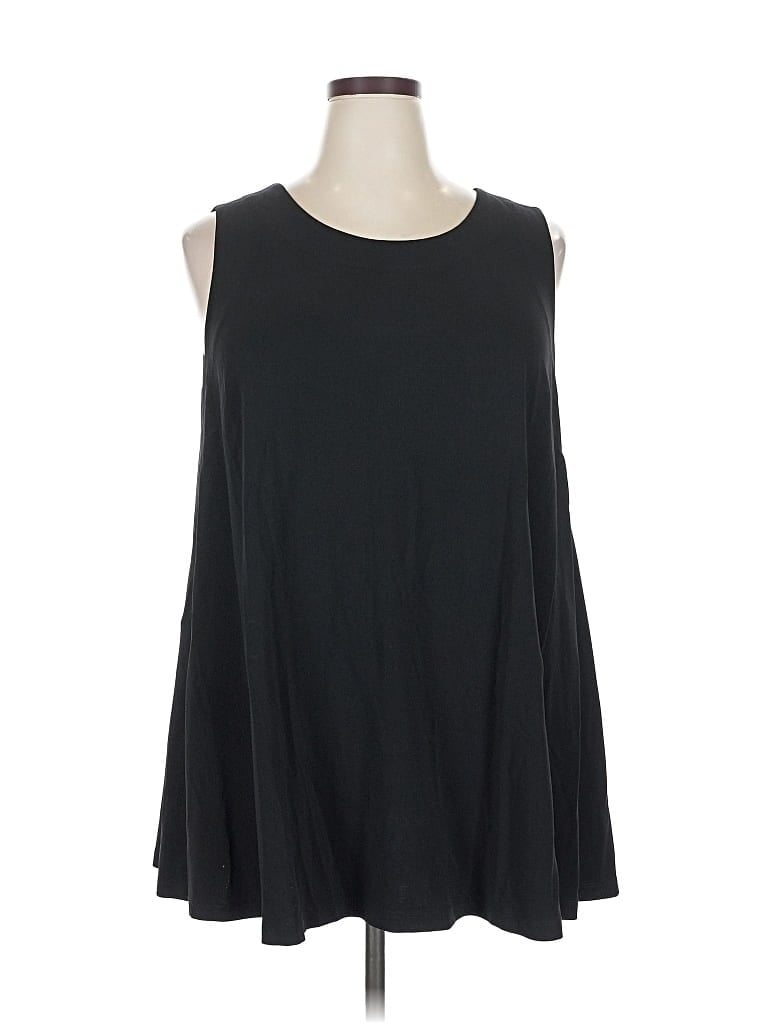 Pre-owned Lafayette 148 Sleeveless Blouse In Black