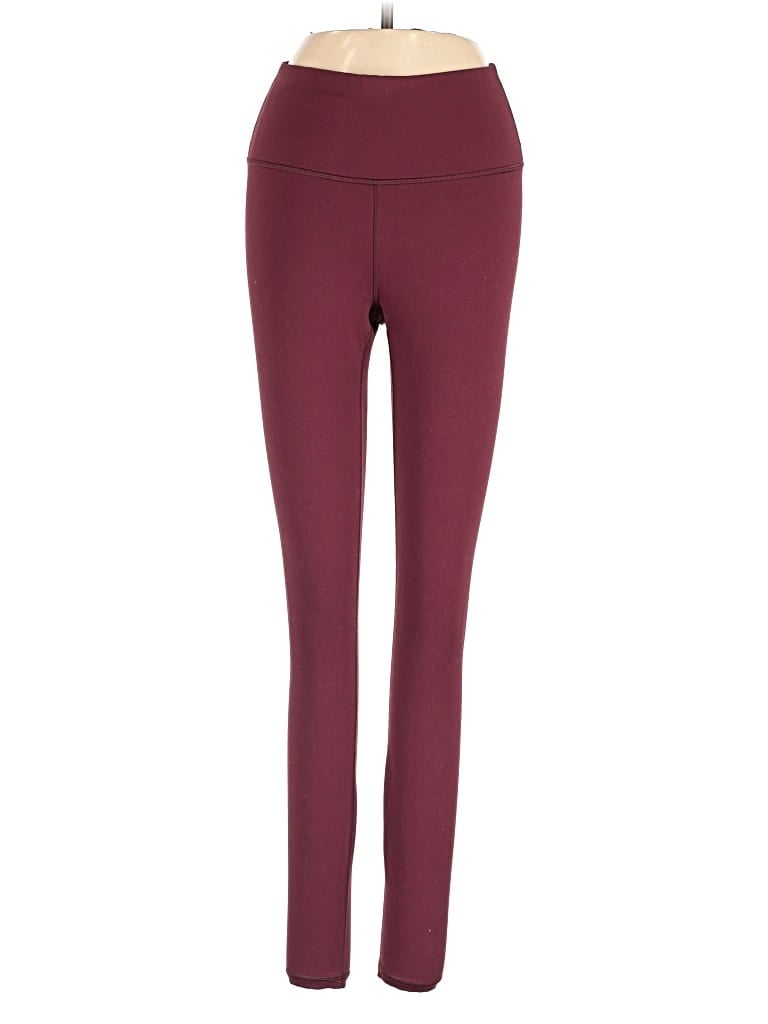 Pre-owned Fabletics Active Pants In Burgundy