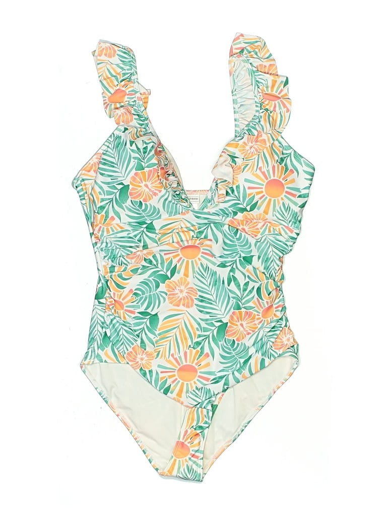 Pre-owned Berkley Jensen One Piece Swimsuit In Green