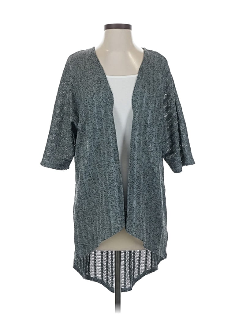 Pre-owned Lularoe Cardigan Sweater In Gray