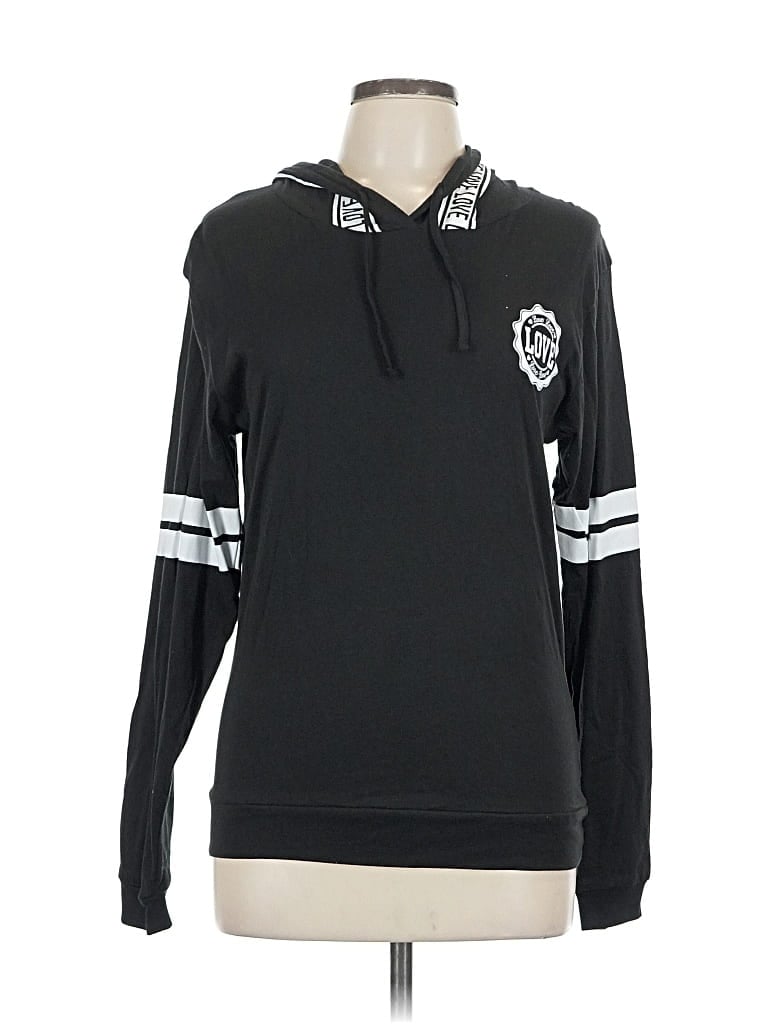 Pre-owned On Fire Pullover Hoodie In Black