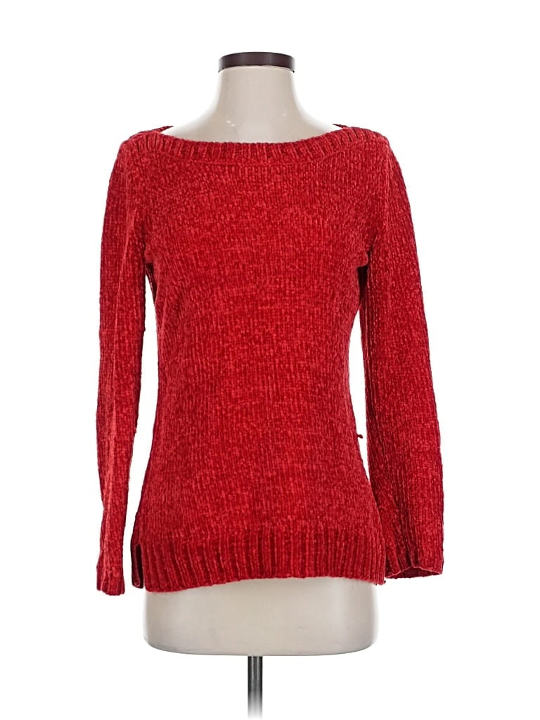 Pre-owned Liz Claiborne Pullover Sweater In Red