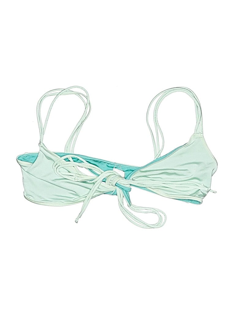 Pre-owned B Swim Swimsuit Top Teal Swimwear In Blue