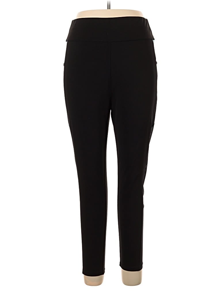 Pre-owned Pop Fit Active Pants In Black