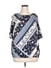 Cooper & Ella 100% Polyester Blue 3/4 Sleeve Blouse Size XL (4) - photo 1