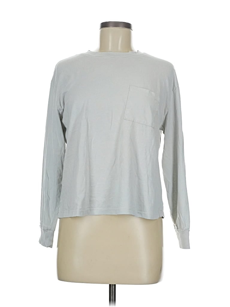 Pre-owned Rails Long Sleeve T-shirt In Silver