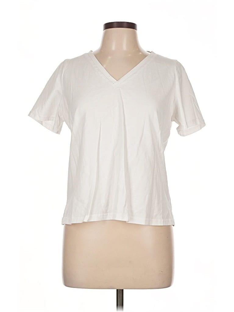 Pre-owned Shein Short Sleeve T-shirt In White