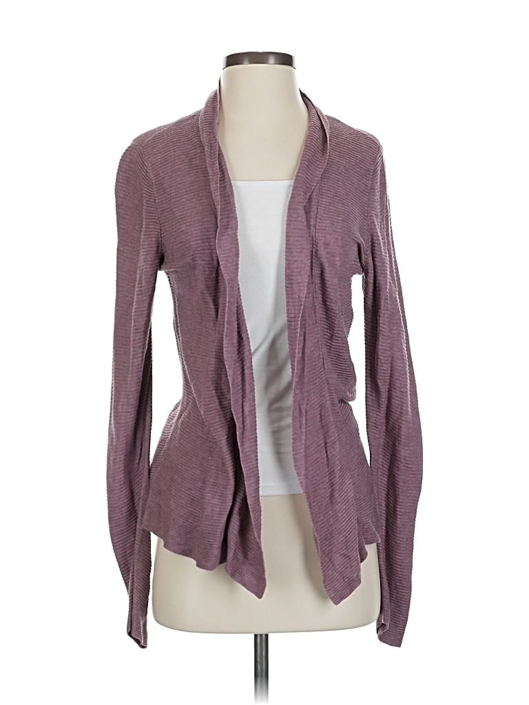 Pre-owned Eileen Fisher Cardigan Sweater In Purple