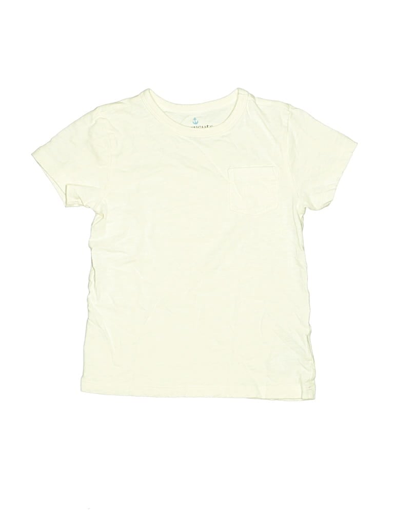 Pre-owned Crewcuts Kids' Short Sleeve T-shirt In White