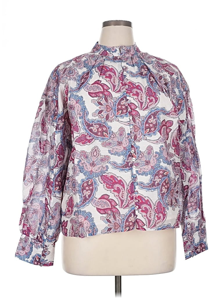 Magali Pascal Long Sleeve Blouse In Multi