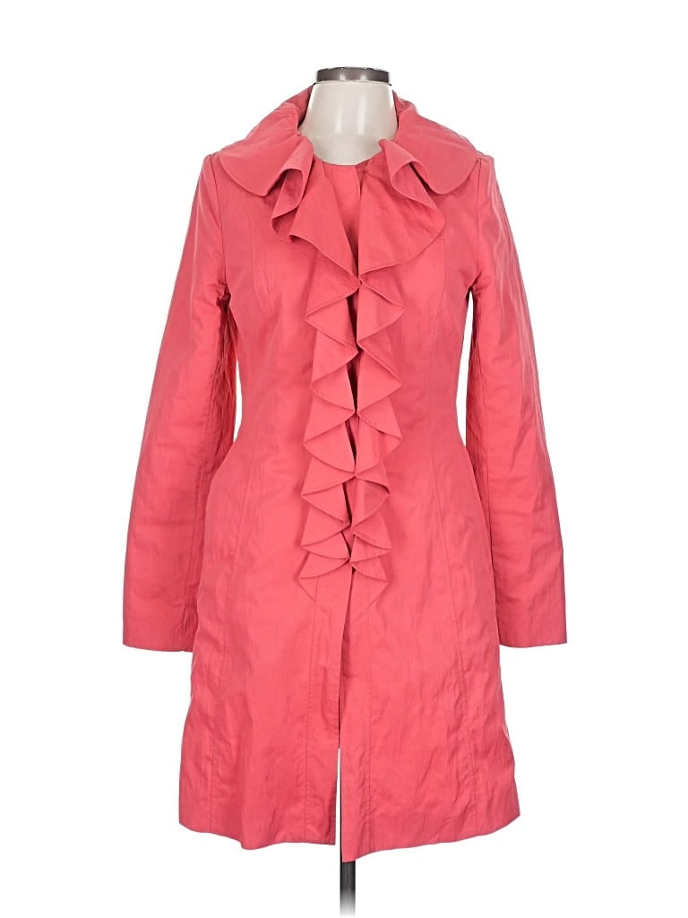 Pre-owned Elie Tahari Coat In Pink