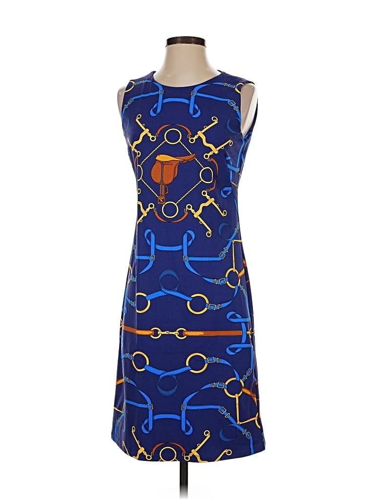 Pre-owned J. Mclaughlin Casual Dress In Blue