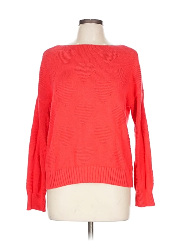 Pre-owned Ann Taylor Loft Outlet Pullover Sweater In Red