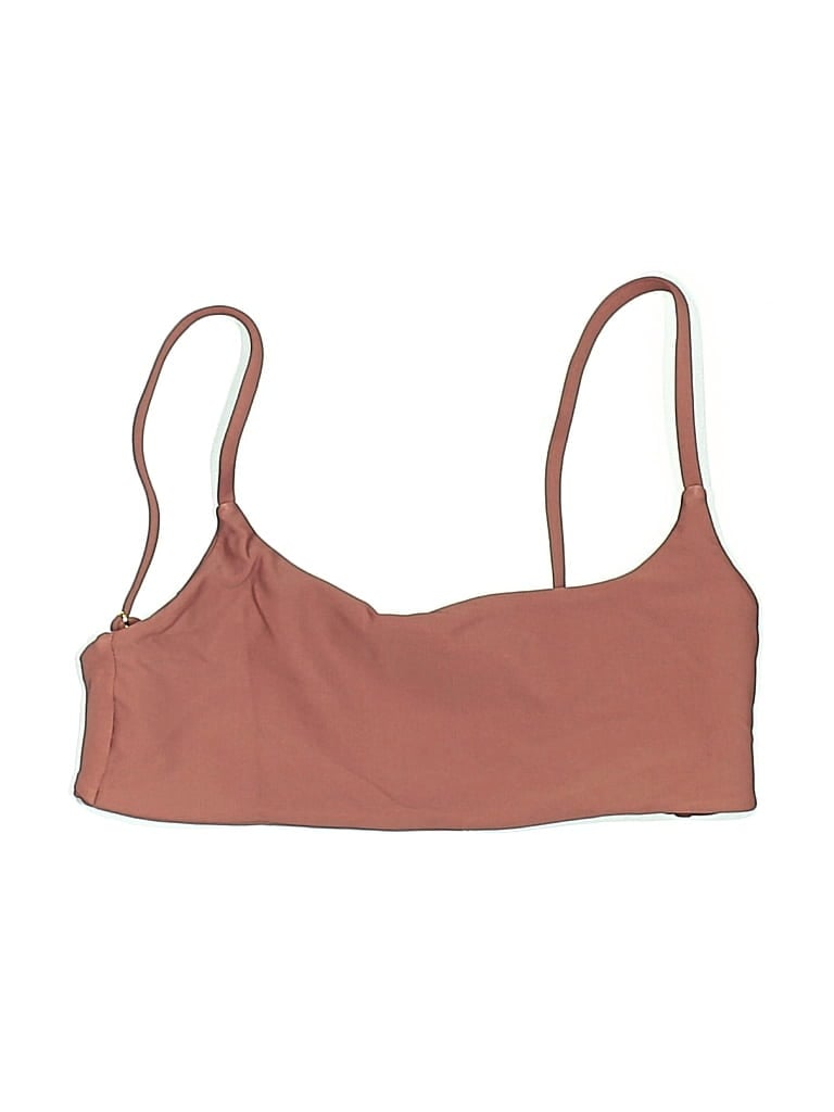 Pre-owned Assorted Brands Swimsuit Top Brown Swimwear