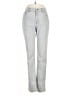 Lafayette 148 New York 100% Polyester Metallic Gray Jeans Size 4 - photo 1