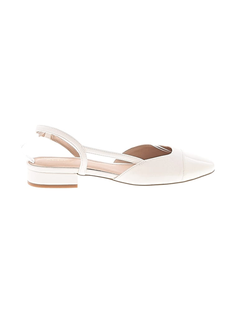 Pre-owned Aldo Flats In White
