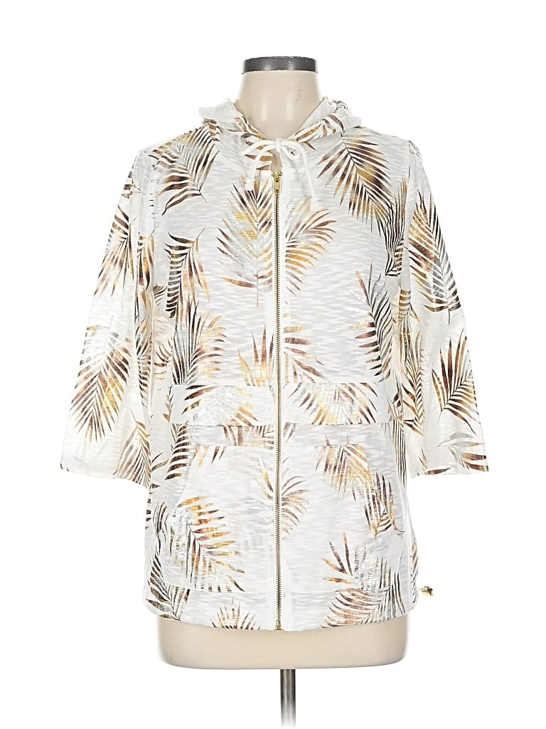 Pre-owned Coral Bay Cardigan Sweater In White