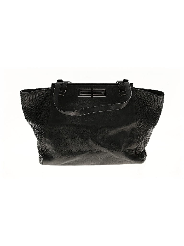 Pre-owned Elliott Lucca Leather Shoulder Bag In Black
