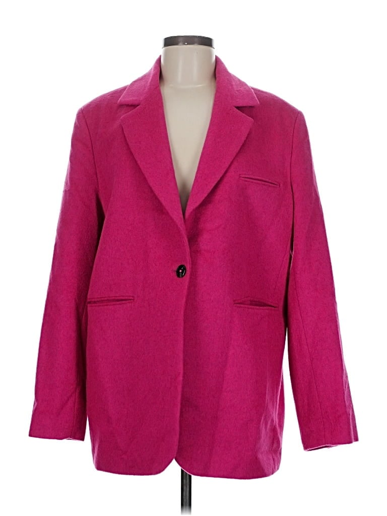 Pre-owned Something Navy Blazer Jacket In Pink