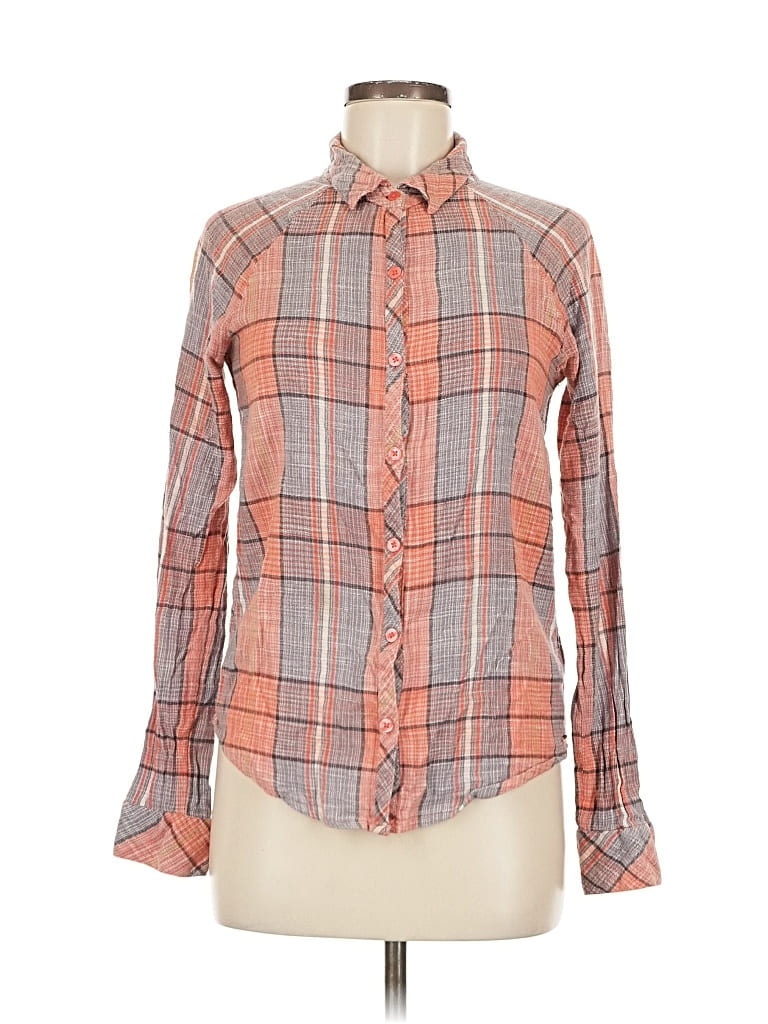 Pre-owned O'neill Long Sleeve Button Down Shirt In Orange