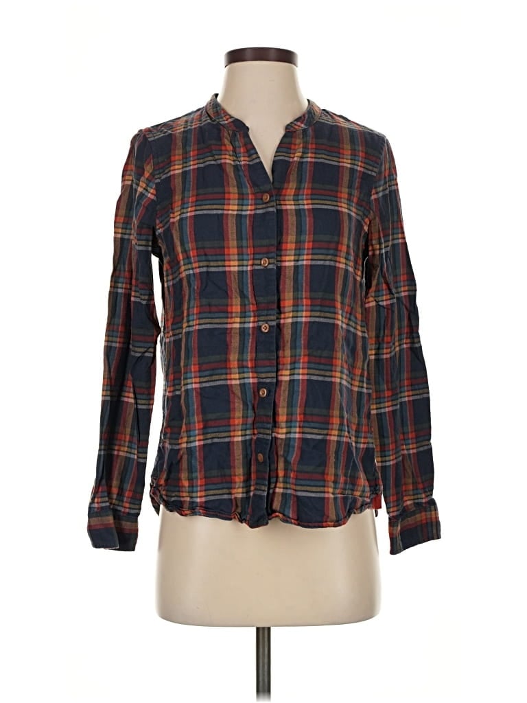 Pre-owned L.l.bean Long Sleeve Button Down Shirt In Blue